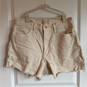 Women's Tan Denim Shorts